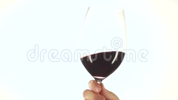 移动的红酒杯白色慢镜头视频的预览图