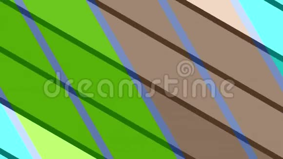 两个2D色条旋转和移动锚点从左到右在一个背景上由不同的颜色条组成视频的预览图