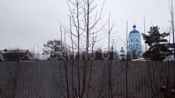 俄罗斯东正教冬日景观视频的预览图