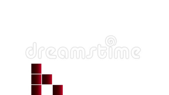 用红色方块制作的动画视频的预览图
