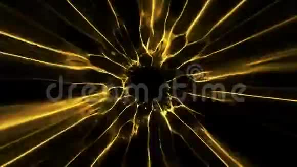 金色黑洞能量隧道简介标志环背景视频的预览图