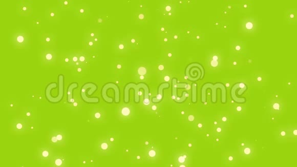 有趣的动画绿色粒子背景视频的预览图