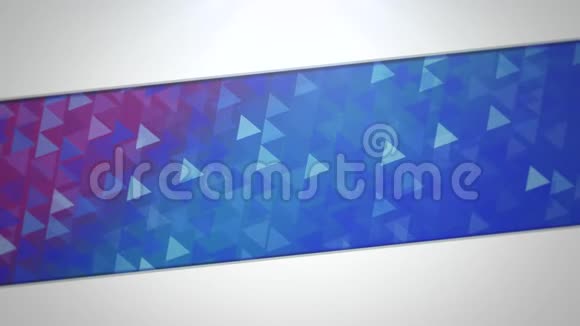 蓝色和紫色三角形抽象背景视频的预览图