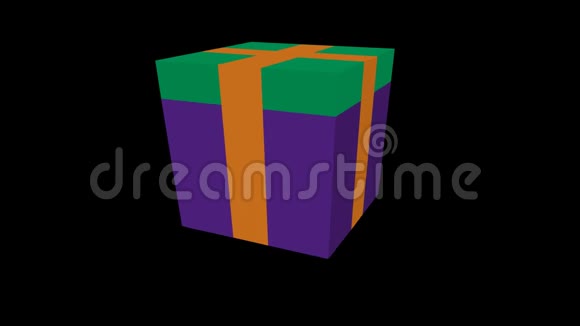 跳舞的紫色礼物视频的预览图