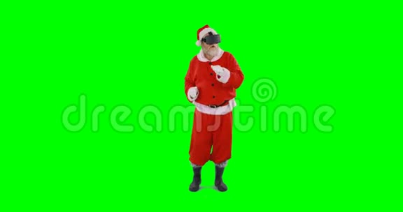 圣诞老人用虚拟眼镜视频的预览图