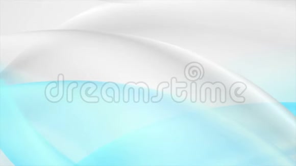 蓝色灰色技术液体波抽象动画背景视频的预览图