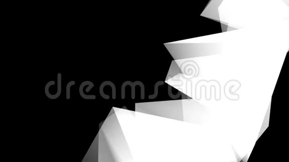 白色几何元素在黑色背景HD1920x1080上的运动视频的预览图