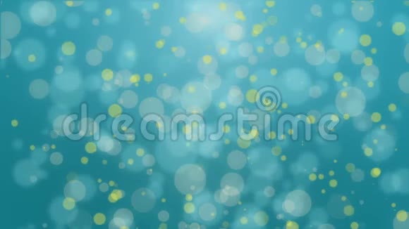 泰尔蓝黄色发光粒子背景视频的预览图