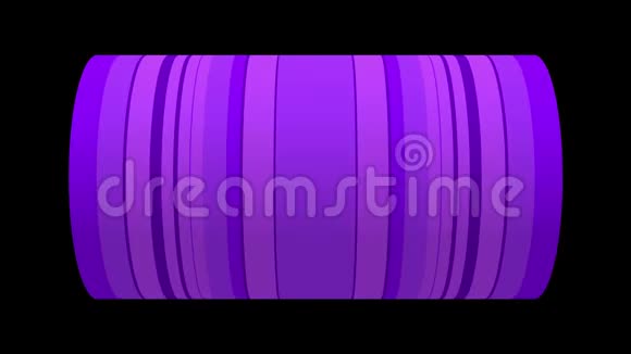 具有移动模式的圆柱体形状的无缝环形三维动画用于视频背景视觉表演视频的预览图