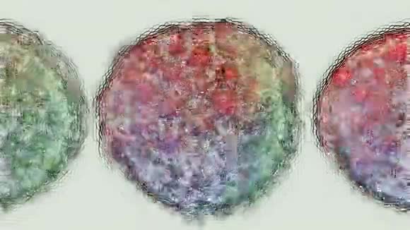 白色背景下绘制彩虹细胞草图视频的预览图