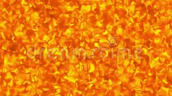 液态橙色熔岩岩浆动画视频的预览图