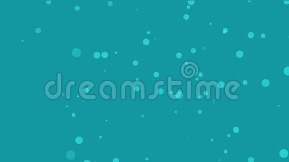 动画Teal蓝色气泡背景视频的预览图