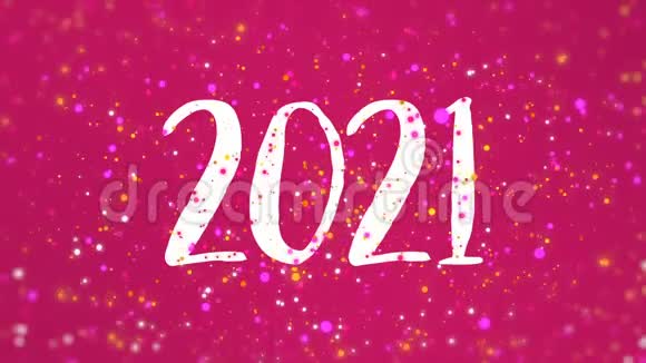 2021年新年快乐贺卡视频视频的预览图