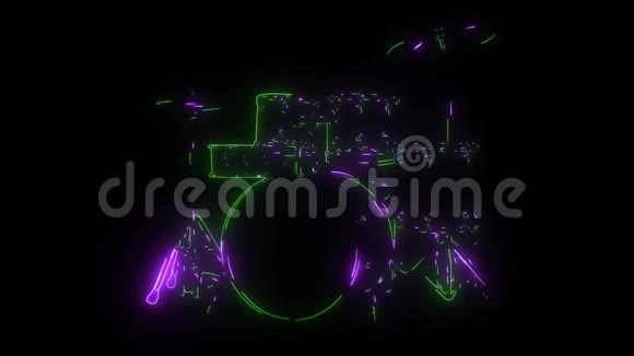 鼓包数字激光动画视频的预览图
