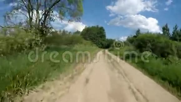 骑着自行车穿过树林森林视频的预览图
