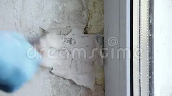 新房子外墙的砌体工程视频的预览图