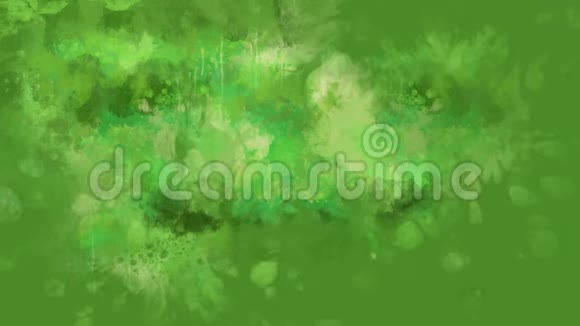 水彩背景上的绿色苹果的外观视频的预览图
