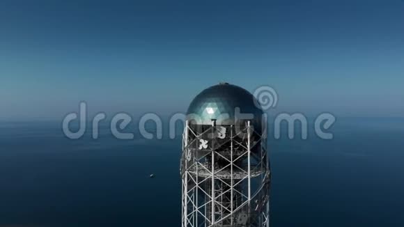 格鲁吉亚夏季黑海沿岸巴统市的景观视频的预览图