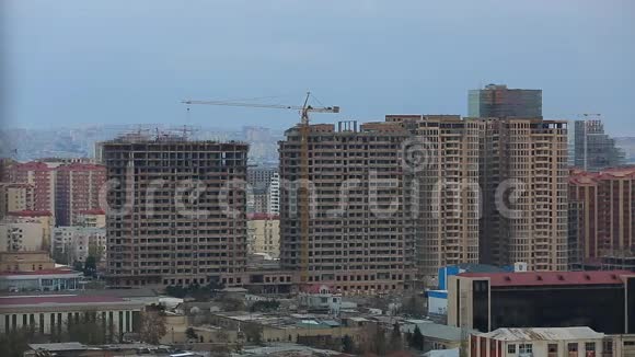 阿塞拜疆巴库正在建造新建筑视频的预览图