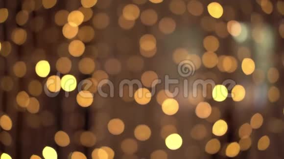 抽象的光模糊的圣诞灯波克背景股票视频视频的预览图
