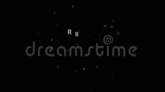 黑色背景上的雪字视频的预览图