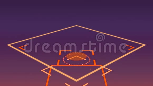 紫色背景上的几何图形视频的预览图