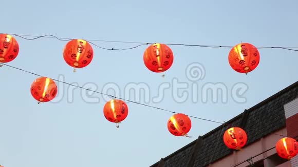 传统的中国新年灯笼视频的预览图