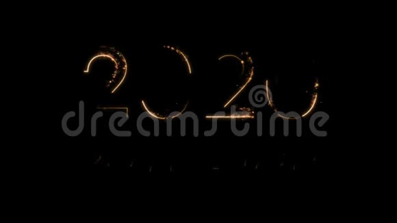 新年作文祝贺2020年和新年快乐数字来自魔法视频的预览图