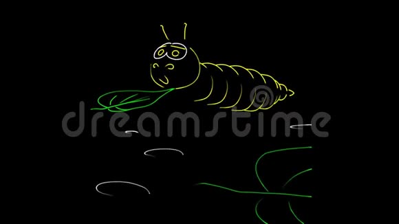 虫激光秀卡通激光轮廓视频的预览图