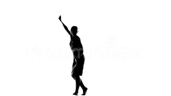 有魅力的女士舞蹈社交拉丁舞慢视频的预览图