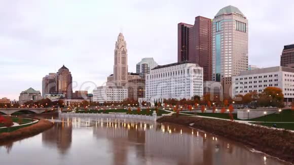 哥伦布时代俄亥俄州市中心4K视频的预览图