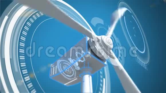 风车涡轮叶片的数字复合视频的预览图