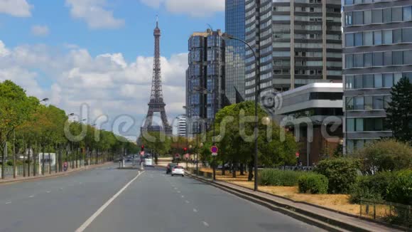 法国的日常生活埃菲尔铁塔观景4K视频的预览图
