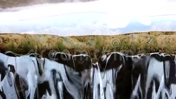 瀑布山溪涧流水关闭视频的预览图
