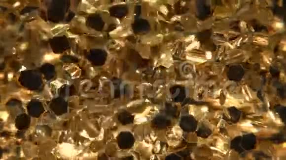 金光闪闪的漂浮粒子背景视频的预览图