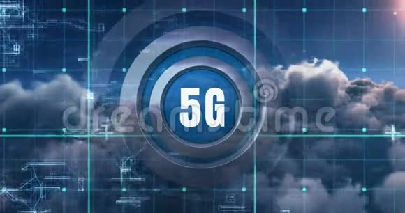 5G网络连接数字全球连接的未来4k视频的预览图