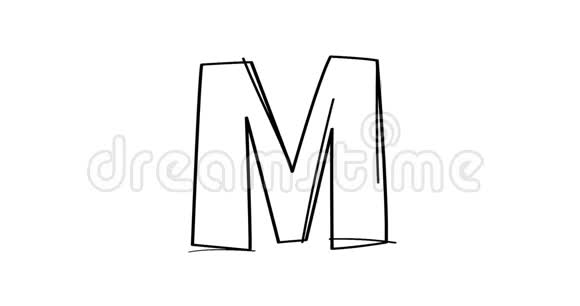 手绘涂鸦字母M到Z视频的预览图