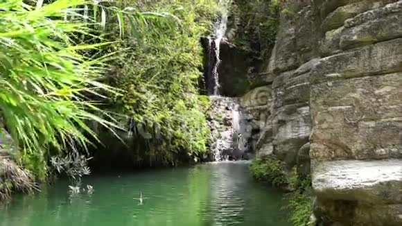 阿多尼斯瀑布浴室塞浦路斯视频的预览图