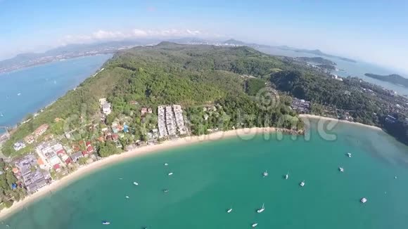 空中海景普吉岛泰国视频的预览图