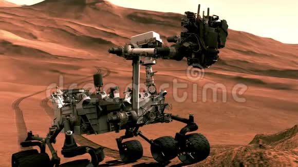 火星表面的探索漫游者视频的预览图