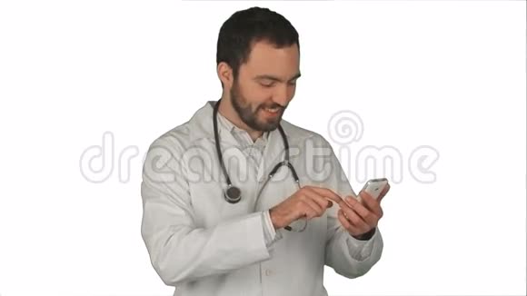 快乐医生用他的智能手机视频的预览图