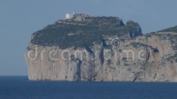 意大利卡波卡西亚悬崖灯塔视频的预览图