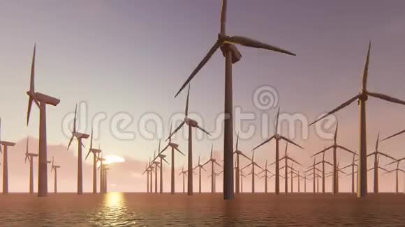 风力涡轮机发电视频的预览图