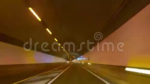 高速公路隧道高速公路4k视频的预览图
