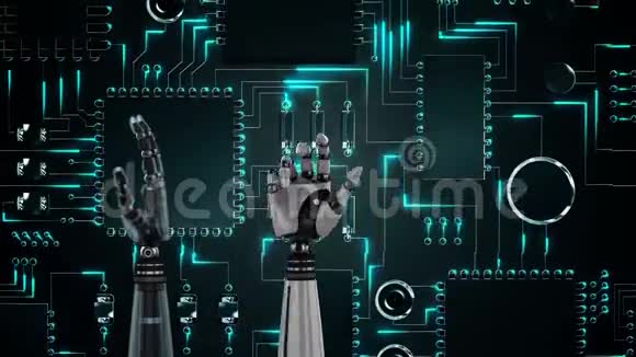 机器人手和电路板视频的预览图