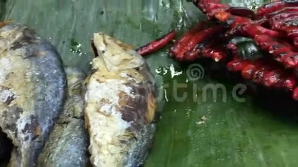 泰国菜烤刺和鱼视频的预览图