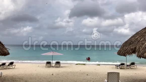 库拉索岛美丽的海滩视频的预览图