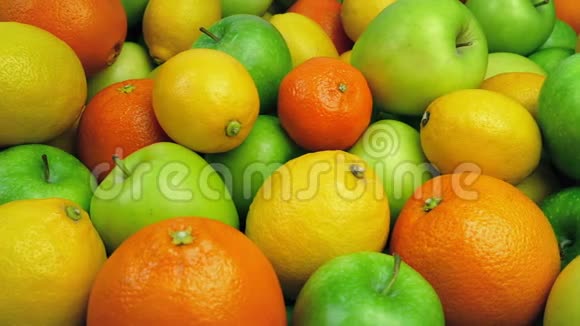 橘子苹果和柠檬桩视频的预览图