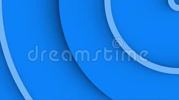 循环背景动画蓝色同心圆从角落移动视频的预览图