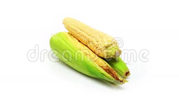 白色背景的玉米视频的预览图